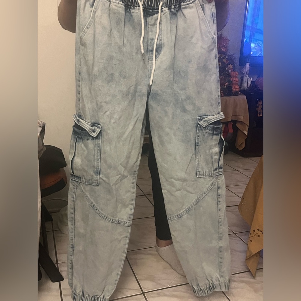 Cargo Denim Pants